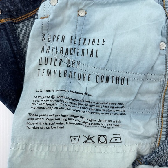 DU/ER L2X Athletic Straight‎ Men’s Jeans 33x30.5 Stretch Antibacterial Quick Dry - Picture 5 of 10